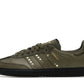 adidas Samba OG Studded Stripes Dark Khaki Black (Women's)