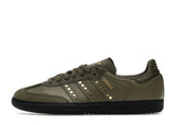 adidas Samba OG Studded Stripes Dark Khaki Black (Women's)