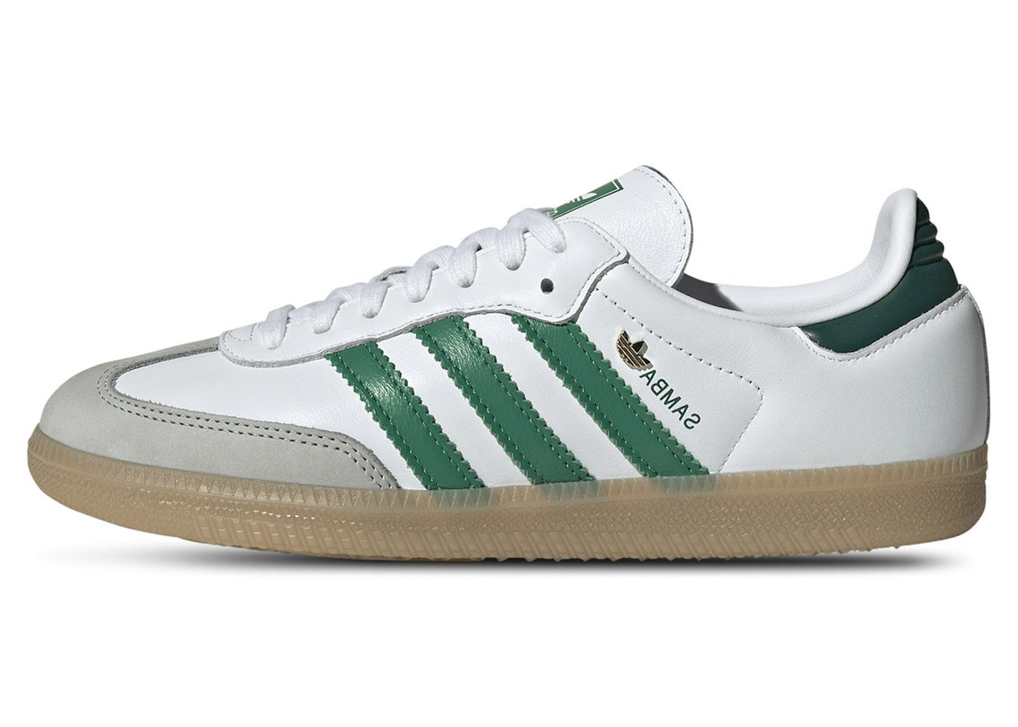 adidas Samba OG White Bold Green Collegiate Green (Women's)