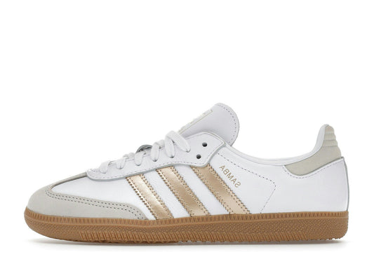 adidas Samba OG White Wonder Gold Metallic (Women's)