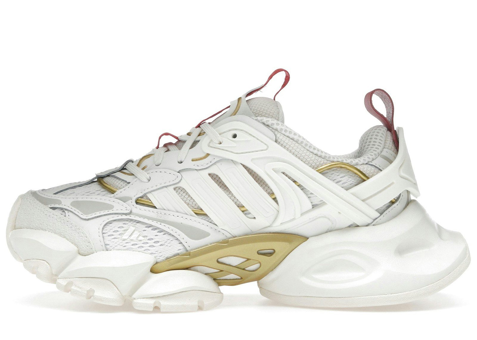 adidas XLG Runner Deluxe Off White Gold Metallic Red