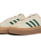 Adidas Gazelle Bold Magic Beige Collegiate Green