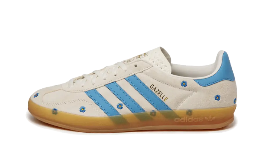 Gazelle Indoor Light Blue Floral (IF4491) - EU 36–48 - Blue | SOSUKICKS