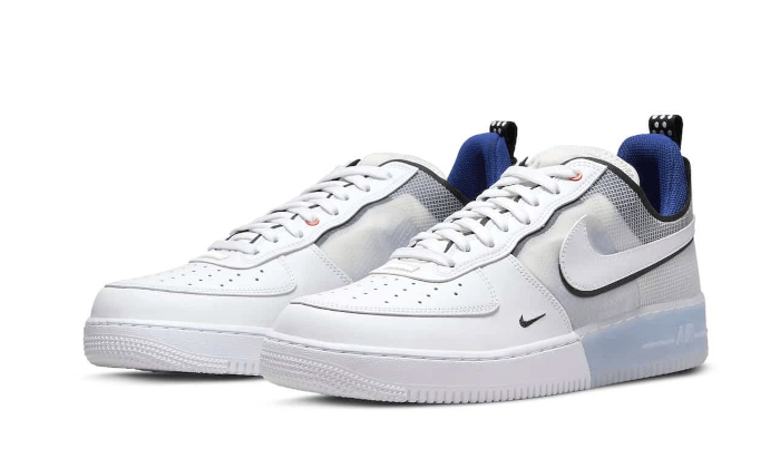 Air Force 1 Low React Split White Photo Blue (DH7615-101) - 36.5 EU - 4.5 US - Blue | SOSUKICKS
