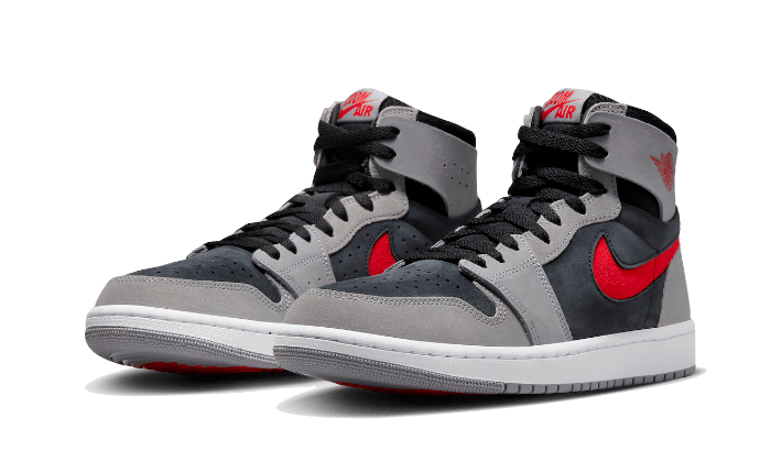 Air Jordan 1 High Zoom Air CMFT 2 Black Fire Red Cement (DV1307-060) - 40.5 EU - 7.5 US - Black | SOSUKICKS