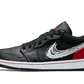 Air Jordan 1 Low Brushstroke Swoosh Black - DA4659-001