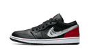 Jordan 1 Low Brushstroke Swoosh Black