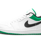 Air Jordan 1 Low White Lucky Green Black - 553558-129