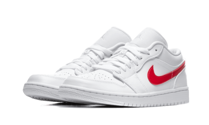 Air Jordan 1 Low White University Red - AO9944-161