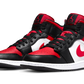 Air Jordan 1 Mid Alternate Bred Toe (554725-079) - 36 EU - 4Y US - Red | SOSUKICKS