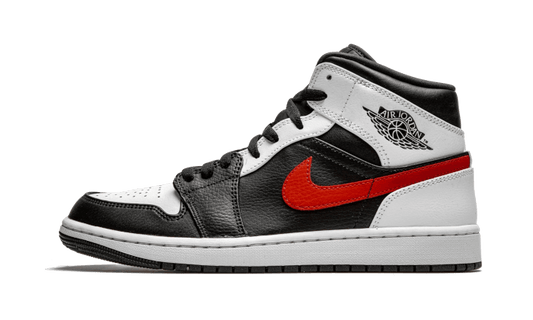 Air Jordan 1 Mid Black Chile Red White (554724-075) - EU 35.5–46 - White | SOSUKICKS