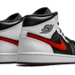Air Jordan 1 Mid Black Chile Red White