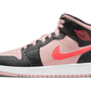 Air Jordan 1 Mid Black Pink Crimson - 554725-604