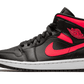 Air Jordan 1 Mid Black Siren Red