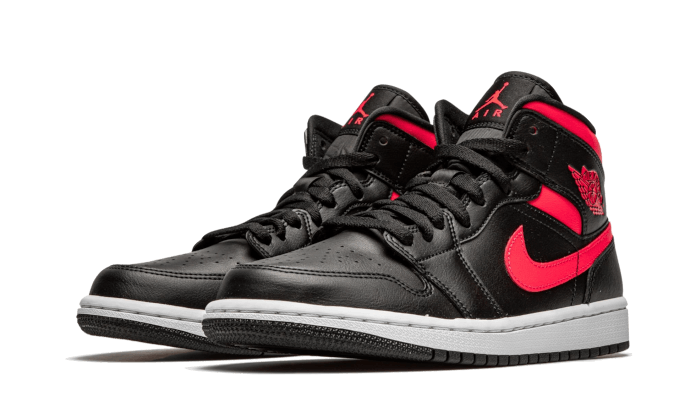 Air Jordan 1 Mid Black Siren Red (BQ6472-004) - 36 EU - 4 US - Black | SOSUKICKS