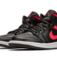 Air Jordan 1 Mid Black Siren Red