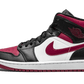 Air Jordan 1 Mid Bred Toe - 554724-066