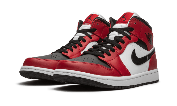 Air Jordan 1 Mid Chicago Black Toe (554724-069) - 36 EU - 4Y US - Black | SOSUKICKS