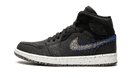 Jordan 1 Mid Crater Black