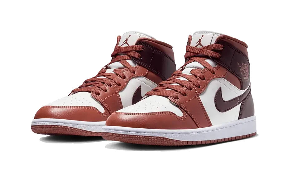 Air Jordan 1 Mid Dusty Peach Night Maroon (BQ6472-200) - 36 EU - 4Y US - Orange | SOSUKICKS