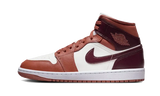 Jordan 1 Mid Dusty Peach Night Maroon (Women's)