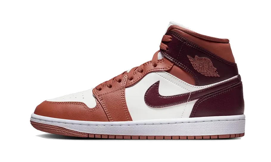Air Jordan 1 Mid Dusty Peach Night Maroon (BQ6472-200) - EU 35.5–44.5 - Orange | SOSUKICKS