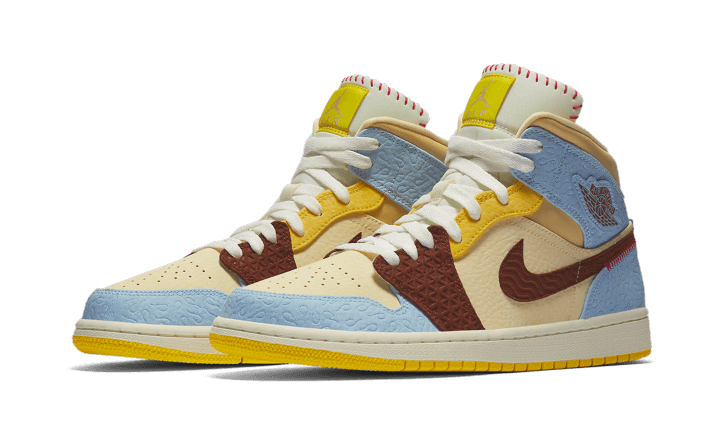 Air Jordan 1 Mid Fearless Maison Château Rouge (CU2803-200) - 40.5 EU - 7.5 US - Red | SOSUKICKS