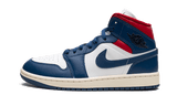 Jordan 1 Mid French Blue Gym Red (Women's)