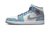 Air Jordan 1 Mid French Blue Fire Red