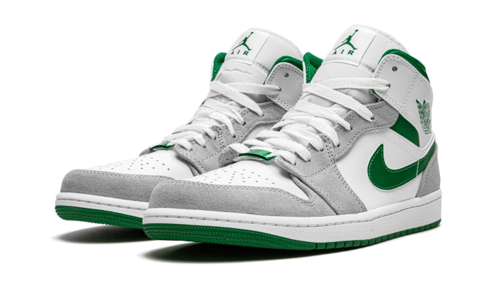 Air Jordan 1 Mid Grey Green (DC7248-103) - 36 EU - 4Y US - Gray | SOSUKICKS