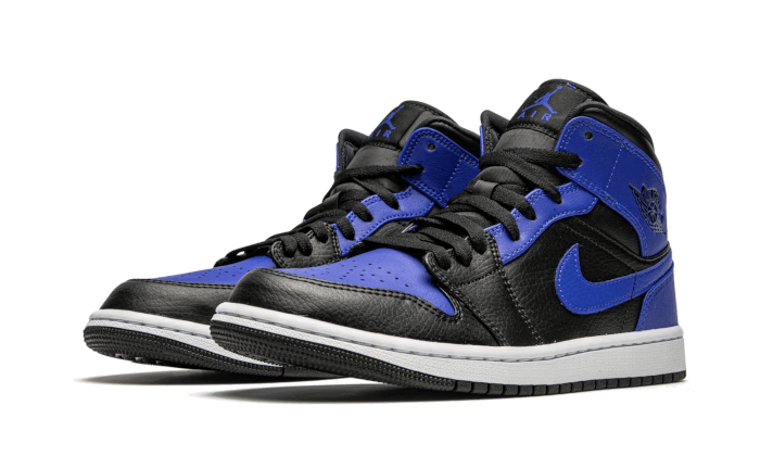 Air Jordan 1 Mid Hyper Royal Tumbled Leather (554725-077) - 36 EU - 4Y US - Blue | SOSUKICKS