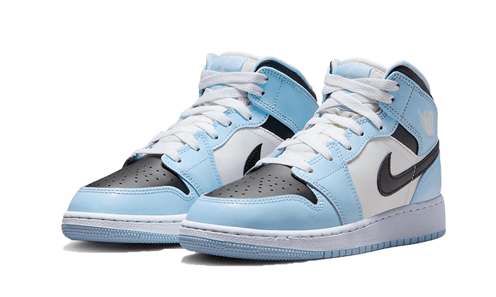 Air Jordan 1 Mid Ice Blue (555112-401) - 36 EU - 4Y US - Blue | SOSUKICKS