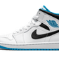 Air Jordan 1 Mid Laser Blue - 554724-141