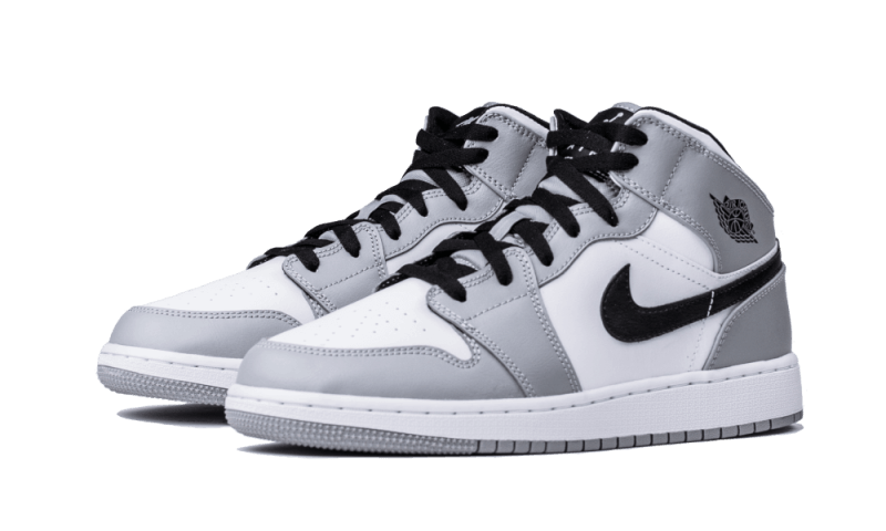 Air Jordan 1 Mid Light Smoke Grey (554725-092) - 36 EU - 4Y US - Gray | SOSUKICKS