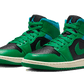 Air Jordan 1 Mid Lucky Green Aquatone