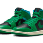 Air Jordan 1 Mid Lucky Green Aquatone