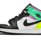 Air Jordan 1 Mid Pastel Black Toe - 554725-175