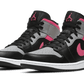 Air Jordan 1 Mid Pink Shadow - 554724-059