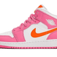 Air Jordan 1 Mid Pinksicle Safety Orange