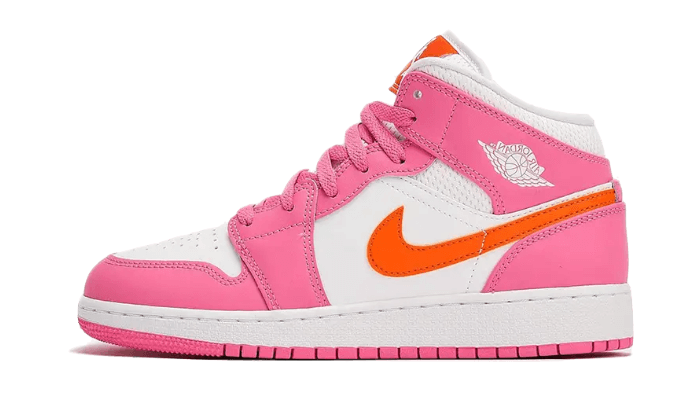 Air Jordan 1 Mid Pinksicle Safety Orange (DX3240-681) - EU 35.5–40 - Orange | SOSUKICKS