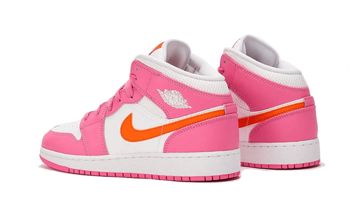 Air Jordan 1 Mid Pinksicle Safety Orange (DX3240-681) - 36.5 EU - 4.5Y US - Orange | SOSUKICKS