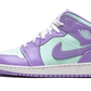 Air Jordan 1 Mid Purple Aqua - 554725-500