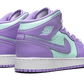 Air Jordan 1 Mid Purple Aqua - 554725-500