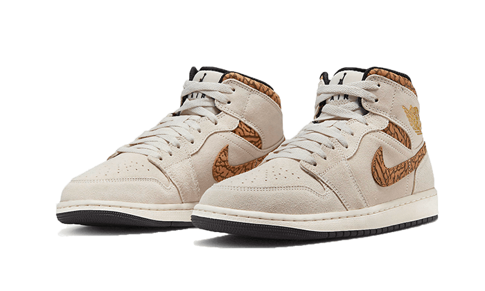 Air Jordan 1 Mid SE Brown Elephant (DZ4129-102) - 36 EU - 4Y US - Brown | SOSUKICKS