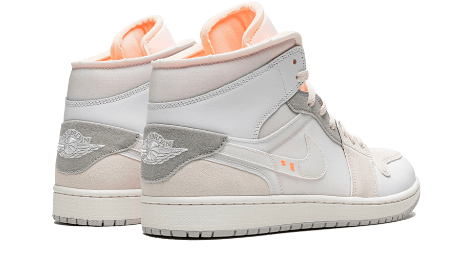 Air Jordan 1 Mid SE Craft Inside Out White Grey (DM9652-100) - 41 EU - 8 US - White | SOSUKICKS