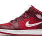 Air Jordan 1 Mid SE Red Quilt