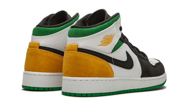 Air Jordan 1 Mid SE White Laser Orange Lucky Green (BQ6931-101) - 36.5 EU - 4.5Y US - White | SOSUKICKS
