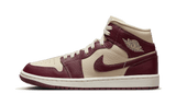 Air Jordan 1 Mid Split Beach Cherrywood Red
