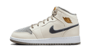 Jordan 1 Mid SE Sail Metallic Gold Flat Pewter (GS)