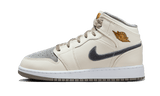 Jordan 1 Mid SE Sail Metallic Gold Flat Pewter (GS)